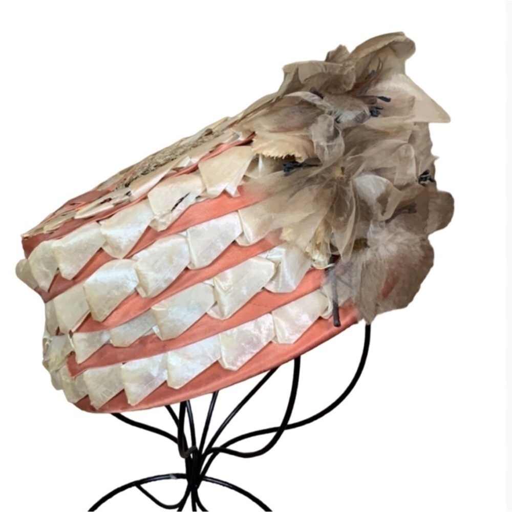 Vintage pillbox hat by Patricia Hats with Killian Company